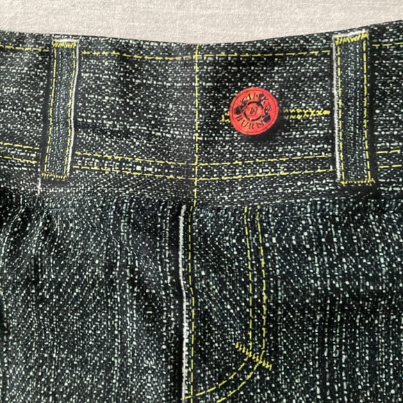 INKnBURN INB Classic denim design Running Skirt Skort w/shorts sz 10 - Picture 2 of 9